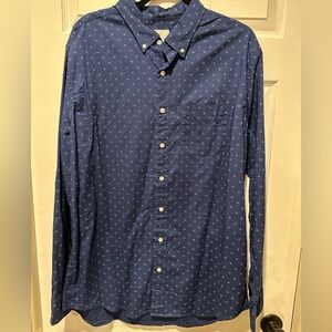 American Eagle, Men's Navy Blue Button-Down Shirt, XL Tall, NWOT. 100% cotton